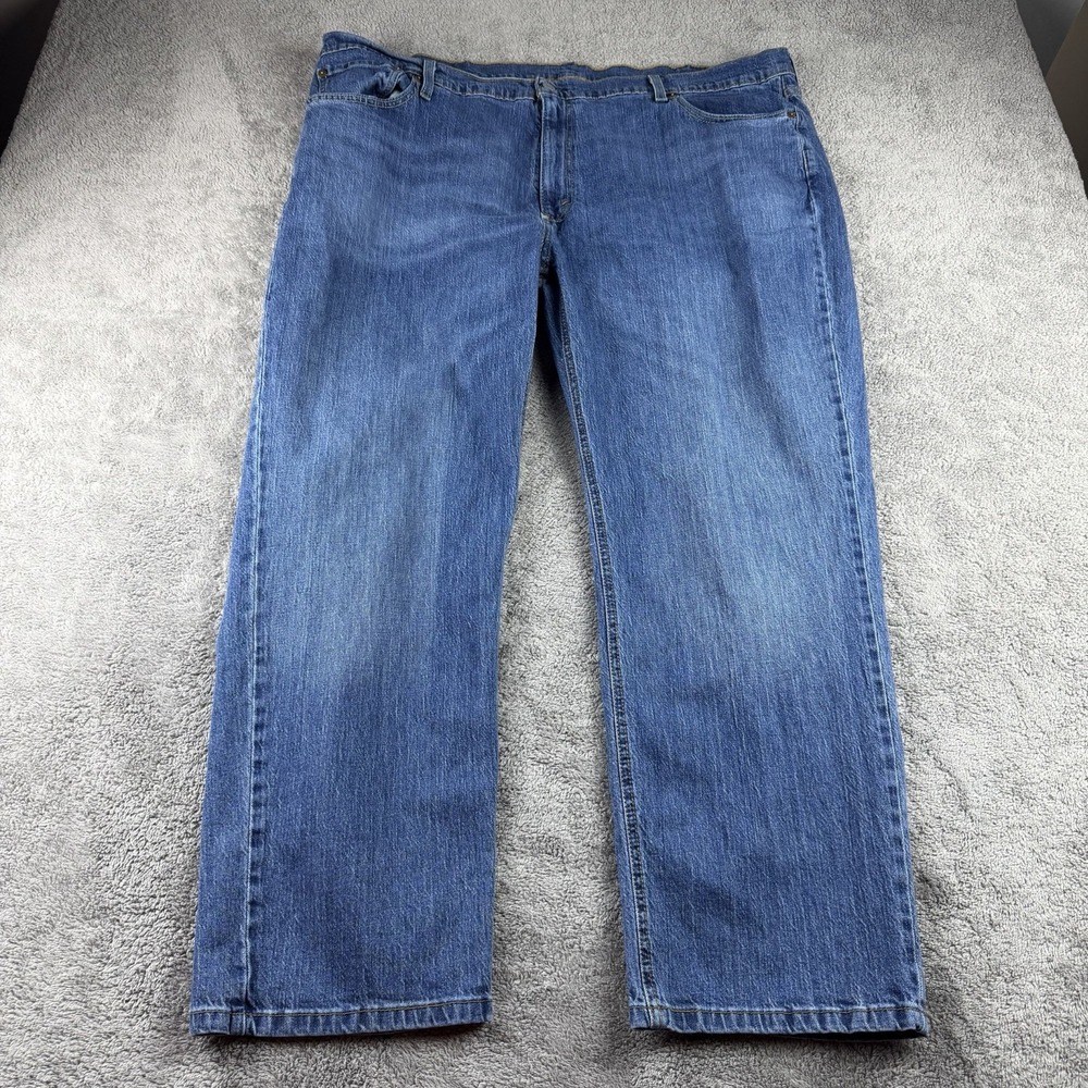 Levis 541 Jeans Mens 44x30 Blue‎ Medium Wash Athletic Taper Relaxed Fit